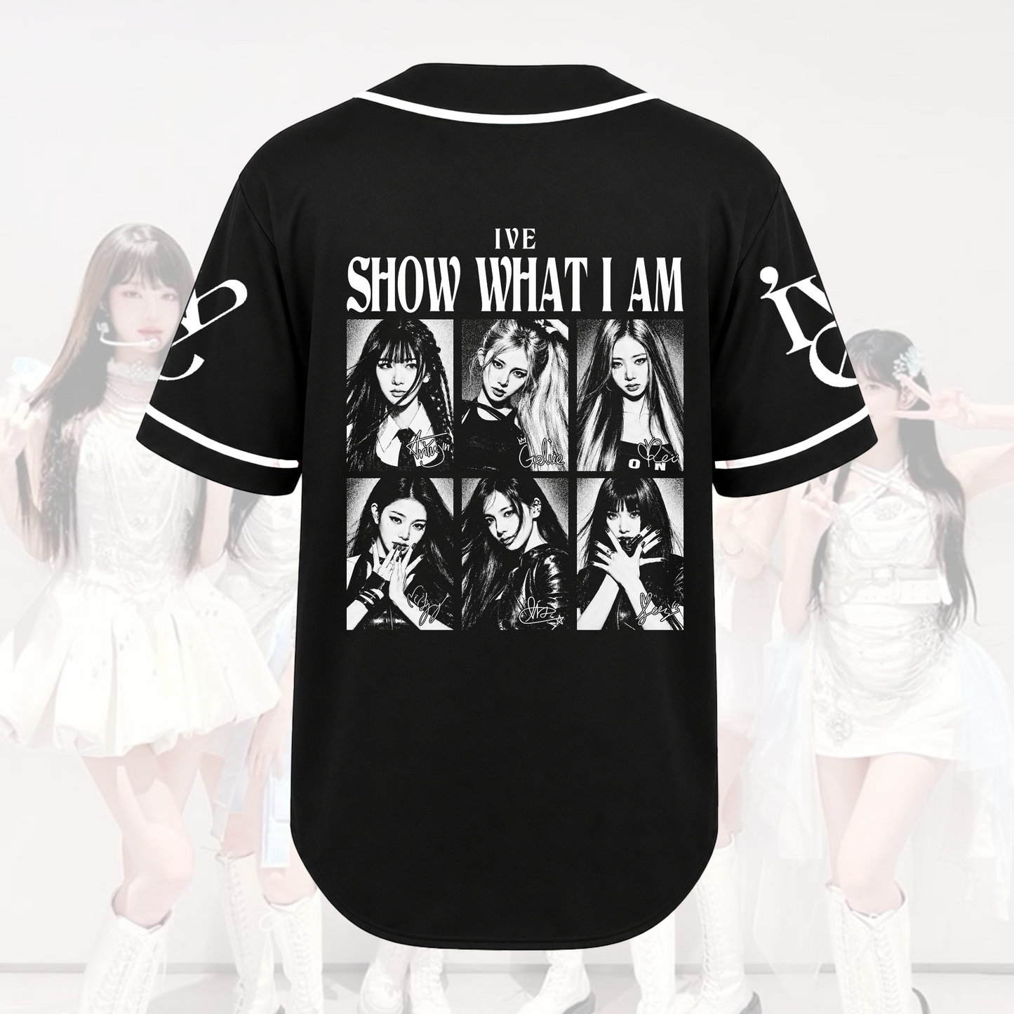 IVE Show What I Am Tour Baseball Jersey Kpop Portrait Photo Gift For Fans