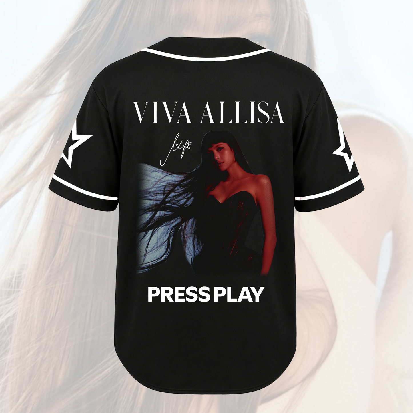 Lisa Press Play Album Baseball Jersey Lilies 97 Kpop Merch Shirt