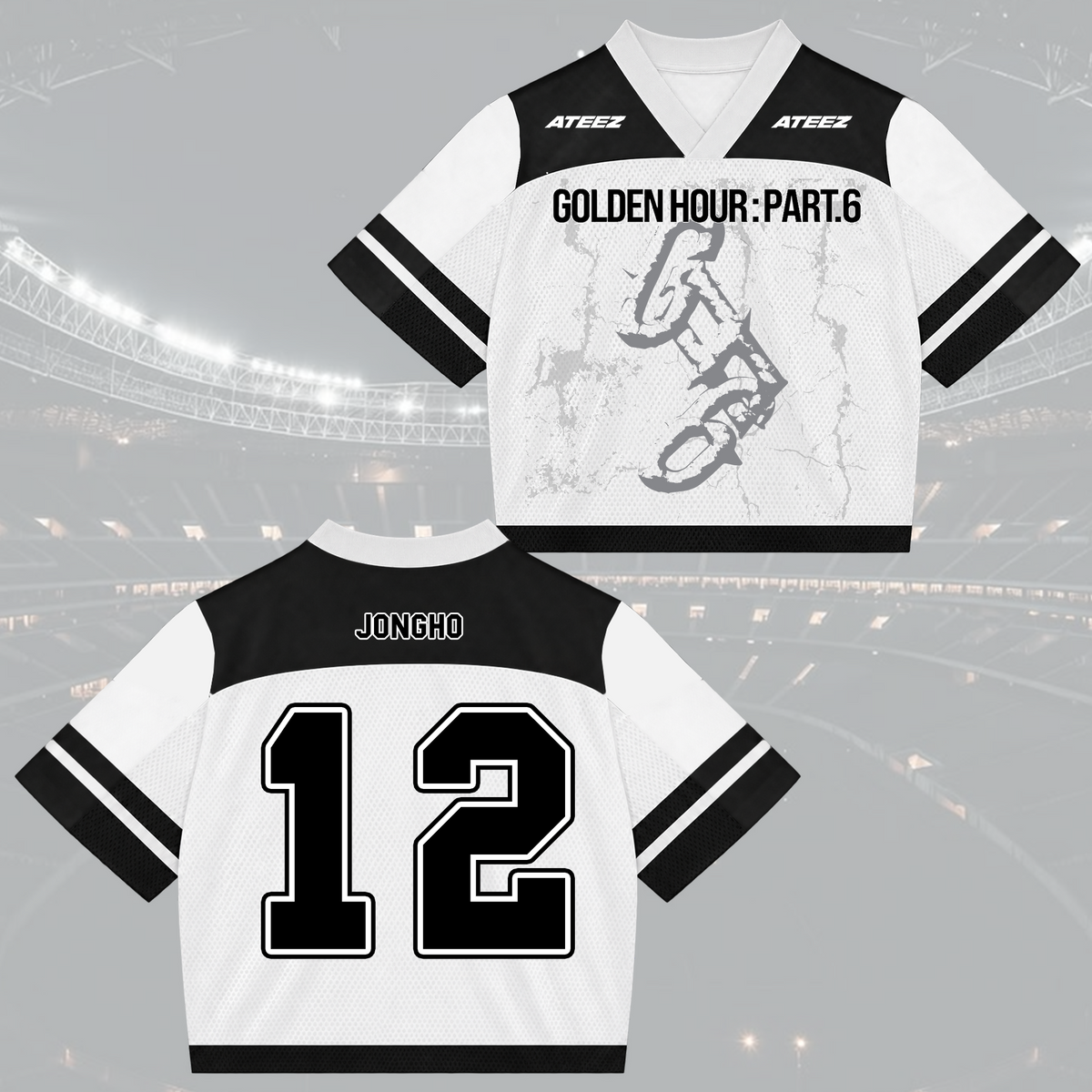 Dramatic Golden Hour Part 6 ATEEZ Mixed Mesh Jersey For Atiny