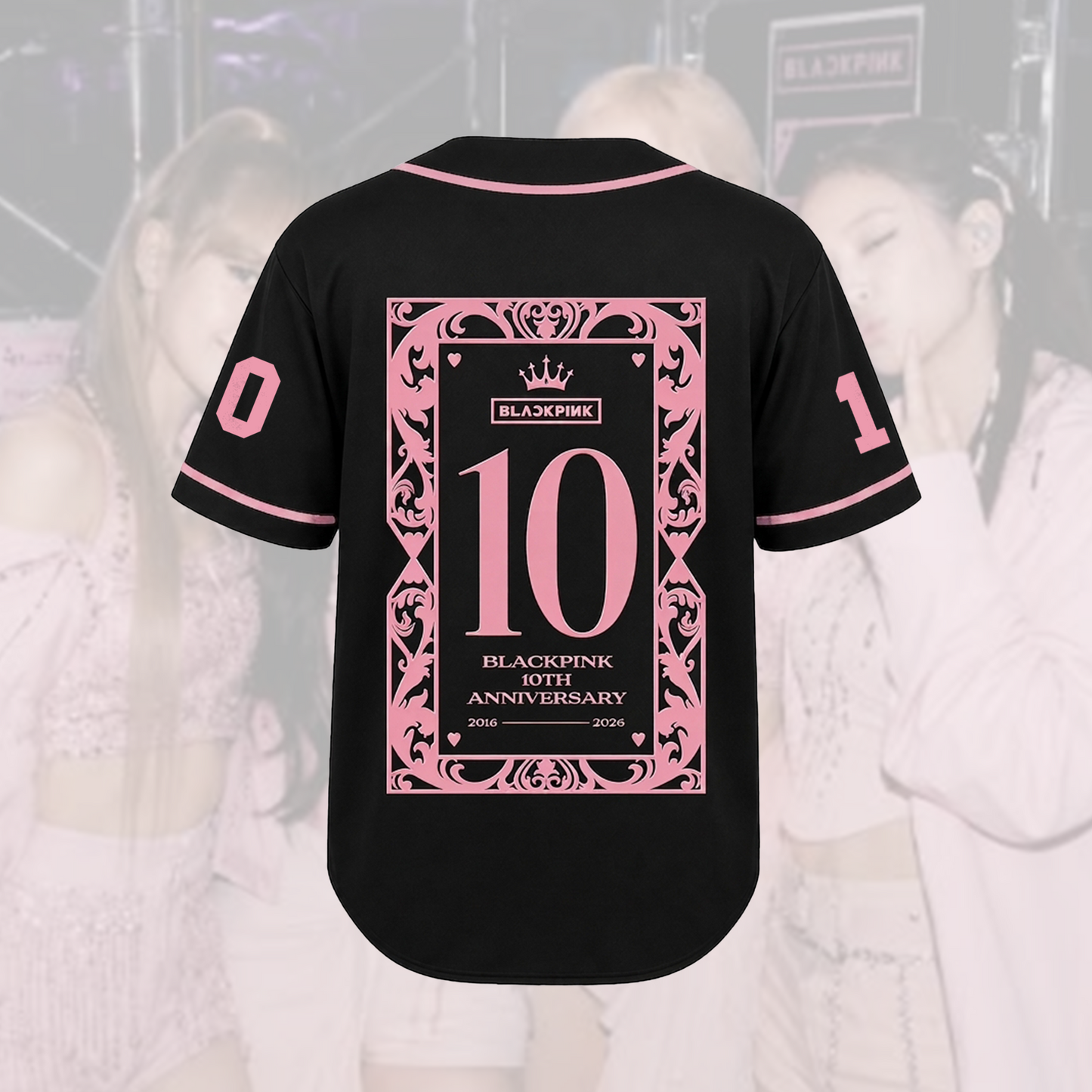 Blackpink 10th Anniversary Baseball Jersey Concert Outfit Gift For Fans