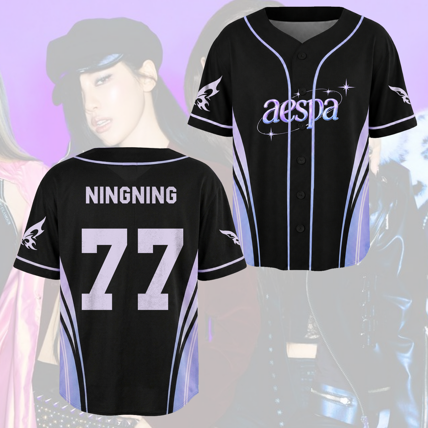 Ethereal Aespa Synk Complexity Tour Baseball Jersey Gift For Fans