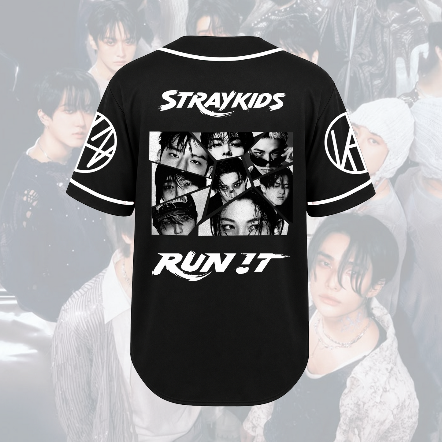 Gritty Run It World Tour Stray Kids Baseball Jersey Stay Gifts