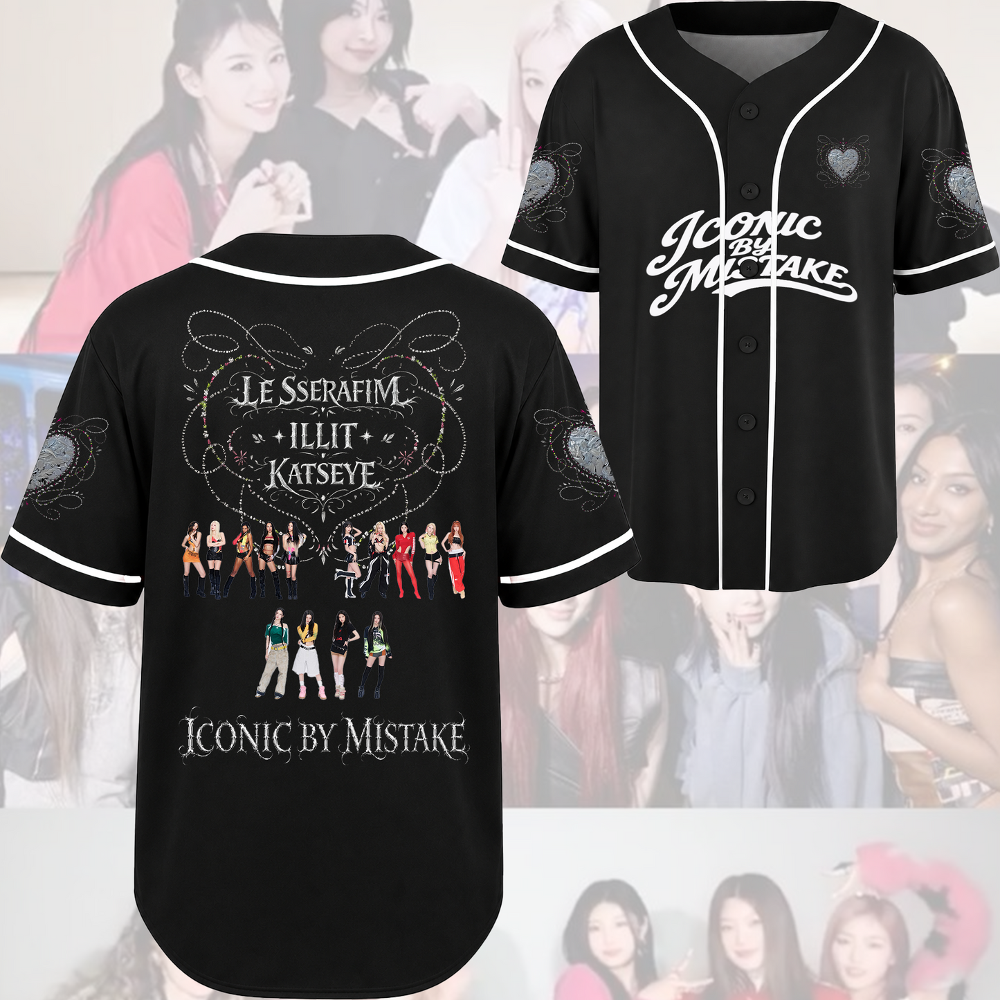 Dynamite Iconic By Mistake Katseye Le Serrafim Illit Jersey Fan Edtion