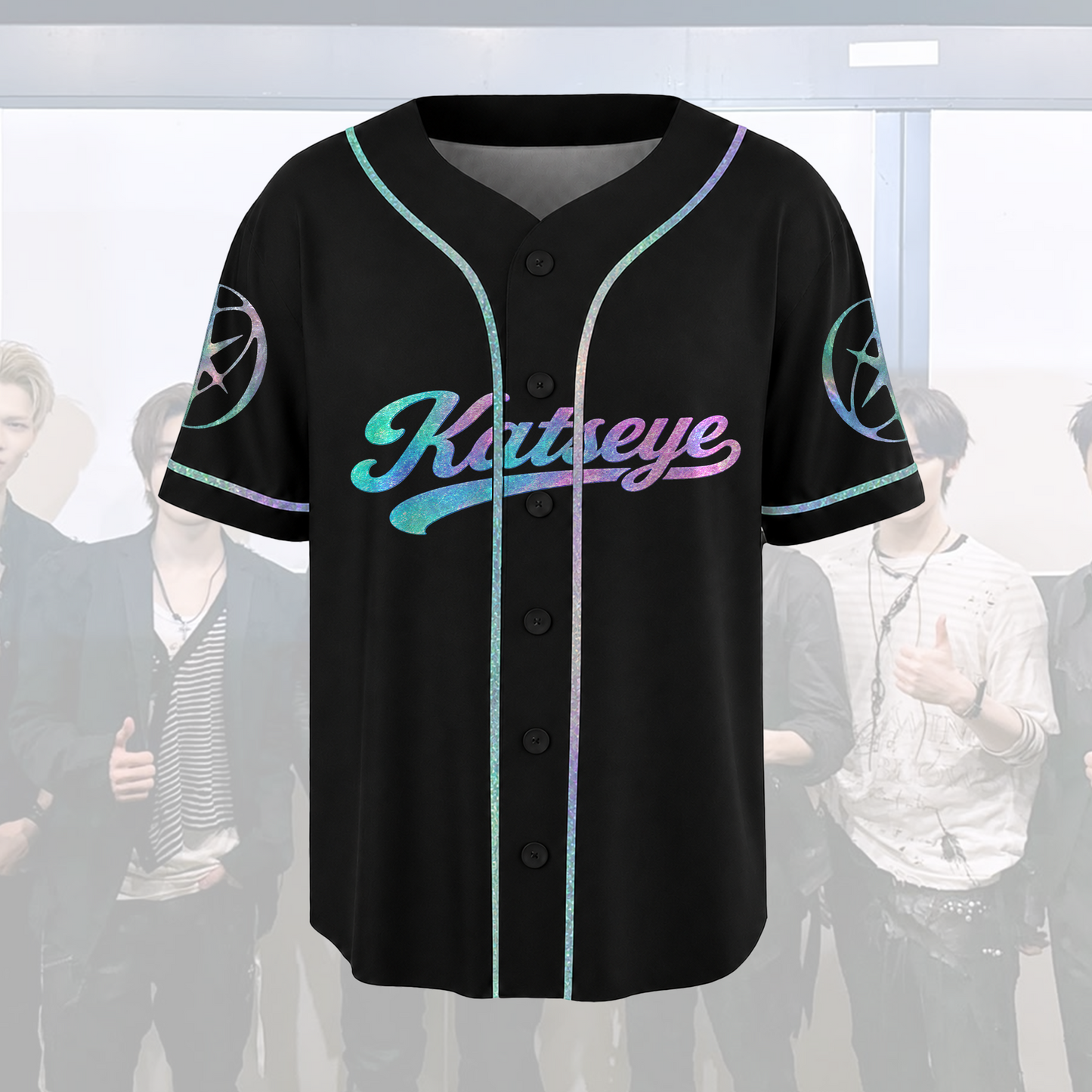 Retro Grade KATSEYE Wild Album Baseball Jersey Eyekons Fan Gift