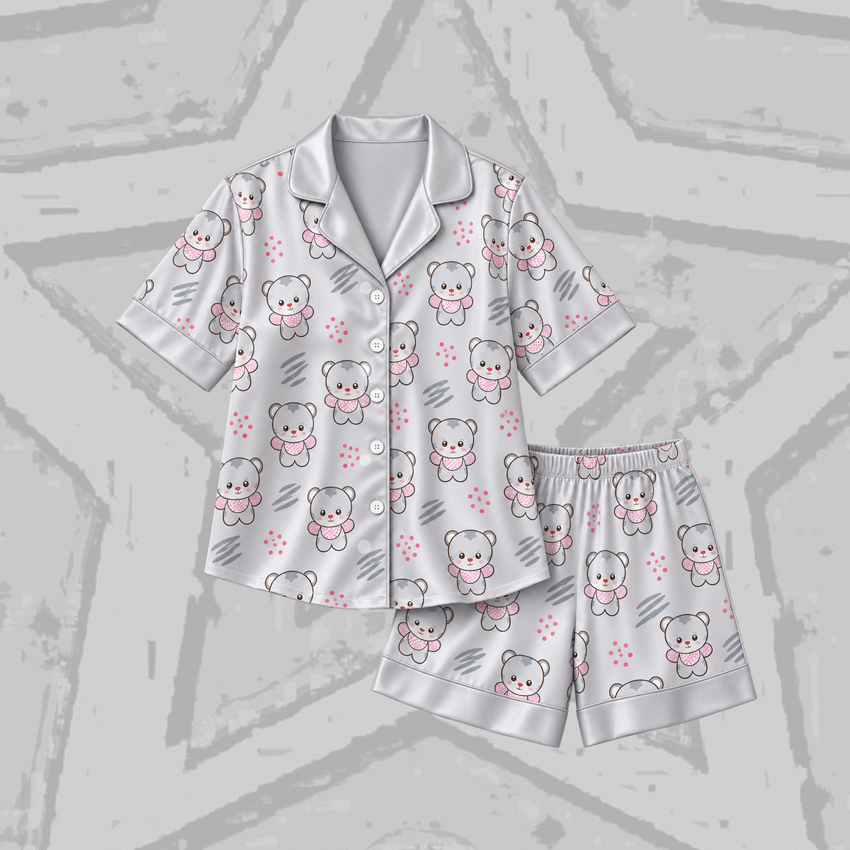 Vivid T.W.I.C.E. Club Chaeyoung Son Chaetty Mascot Pastel Coquette Pajama Set For Once