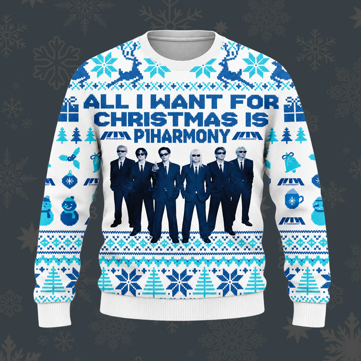 All I Want For Christmas Is P1Harmony Ugly Sweater