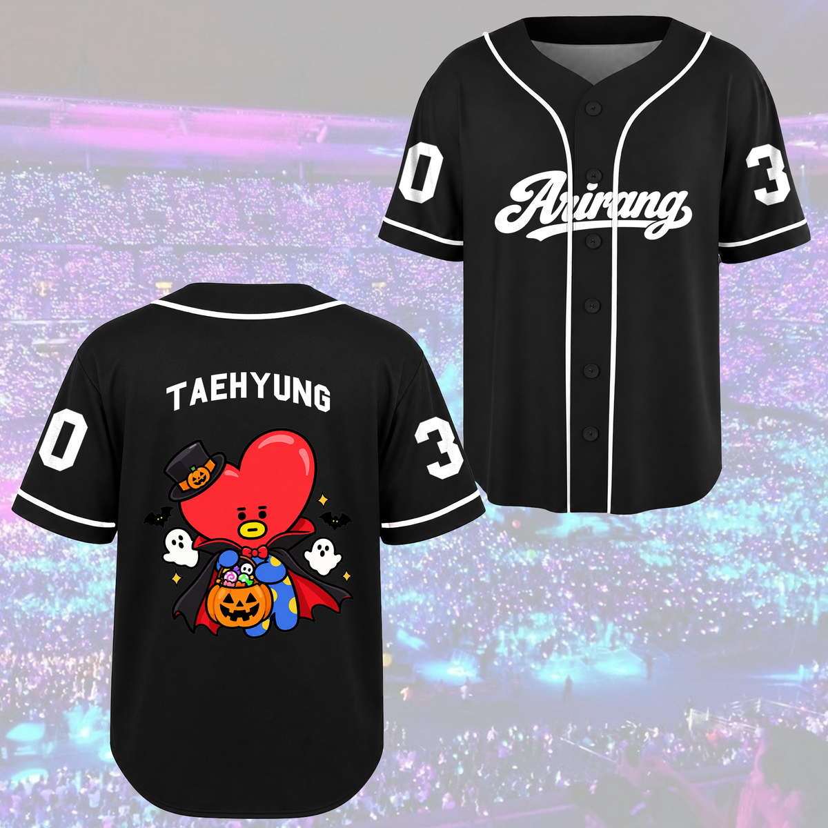 Arirang Army Club All Members Spooky Halloween Baseball Jersey For Bias