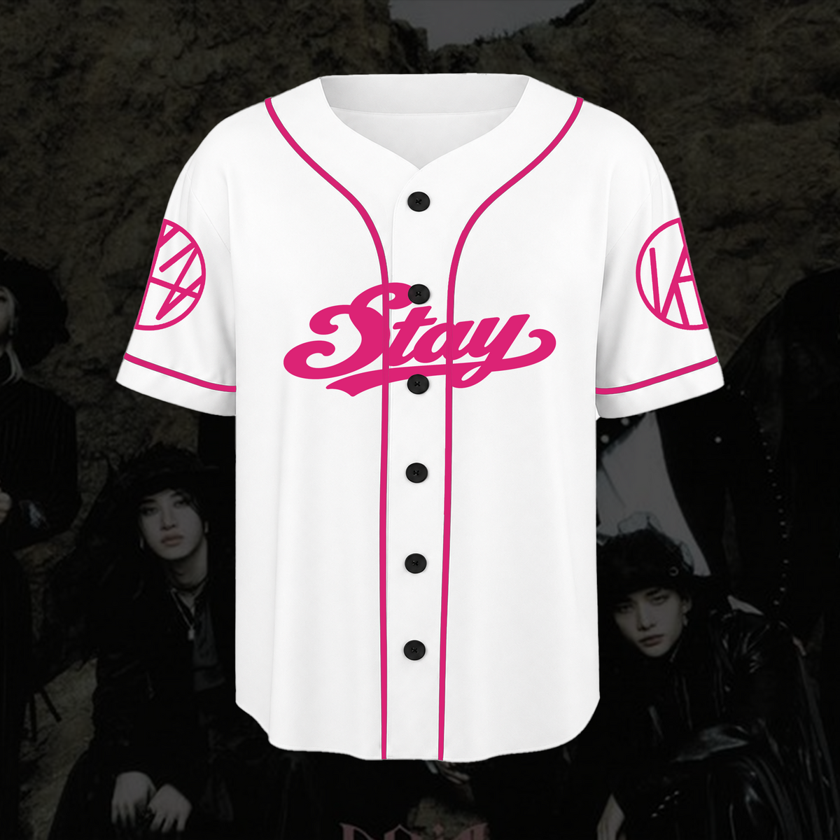 Bezauberndes Skzoo Stray Kids Forever süßes Cartoon-Maskottchen Baseballtrikot Geschenk für Fans