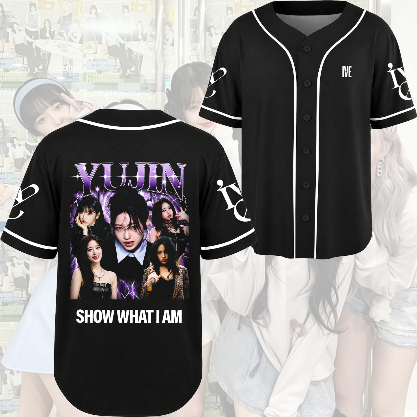 Ive Show What I AM World Tour 2026 Baseball Jersey Vintage Outfit Fan Edition