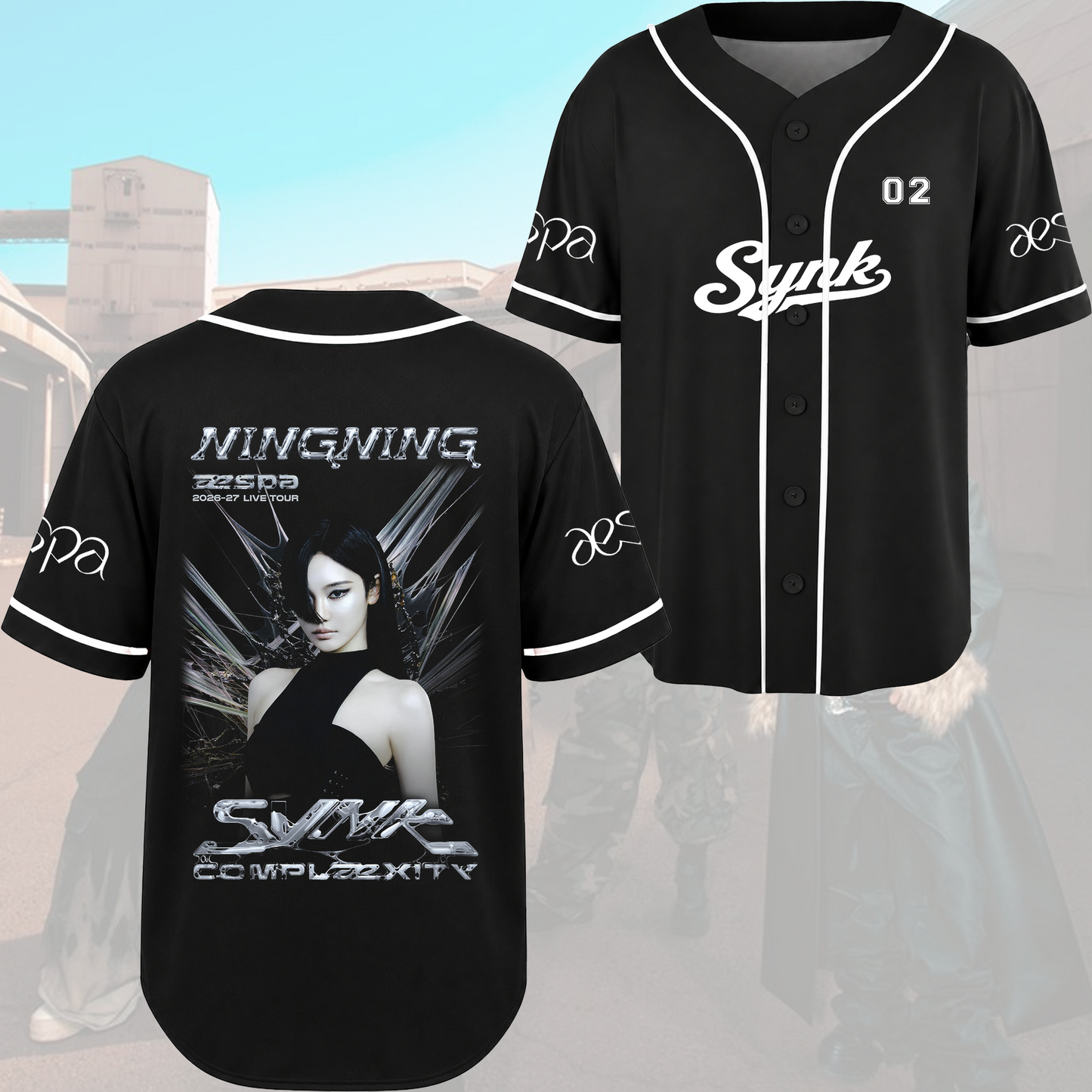 Aespa SYNK Complexity Tour Baseball Jersey Kpop Member Merch Gift For Fans