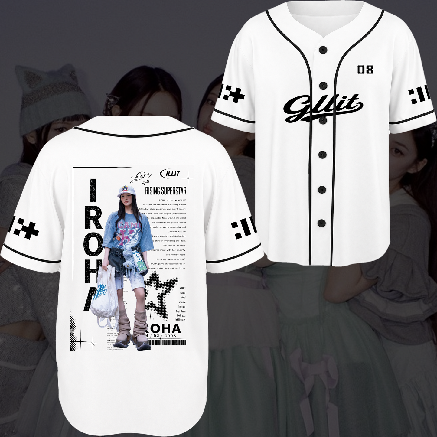 Illit Chronicles Concert Baseball Jersey Gift For Fans