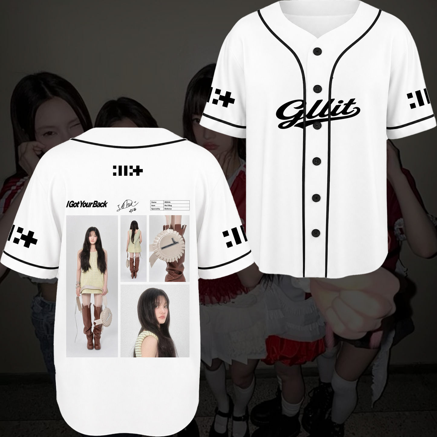 Illit I Got Your Back Baseball Jersey Signature Retro Merch Gift For Fans