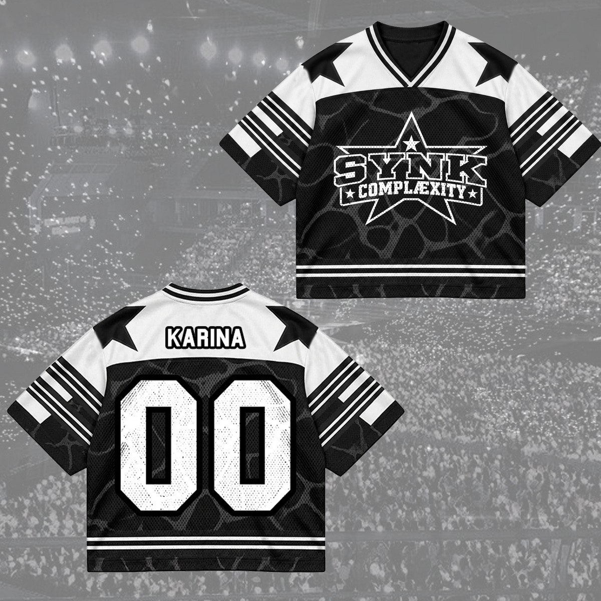 Electric Synk Complexity Space Club All Members Retro Streetwear Mixed Mesh Jersey For MYs