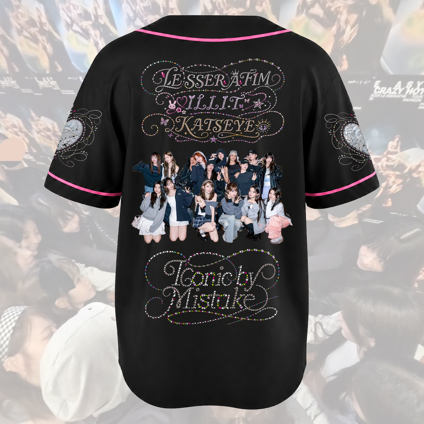 Dream Iconic By Mistake Katseye Collab Illit Le Sserafim Baseball Jersey Gift For Fans