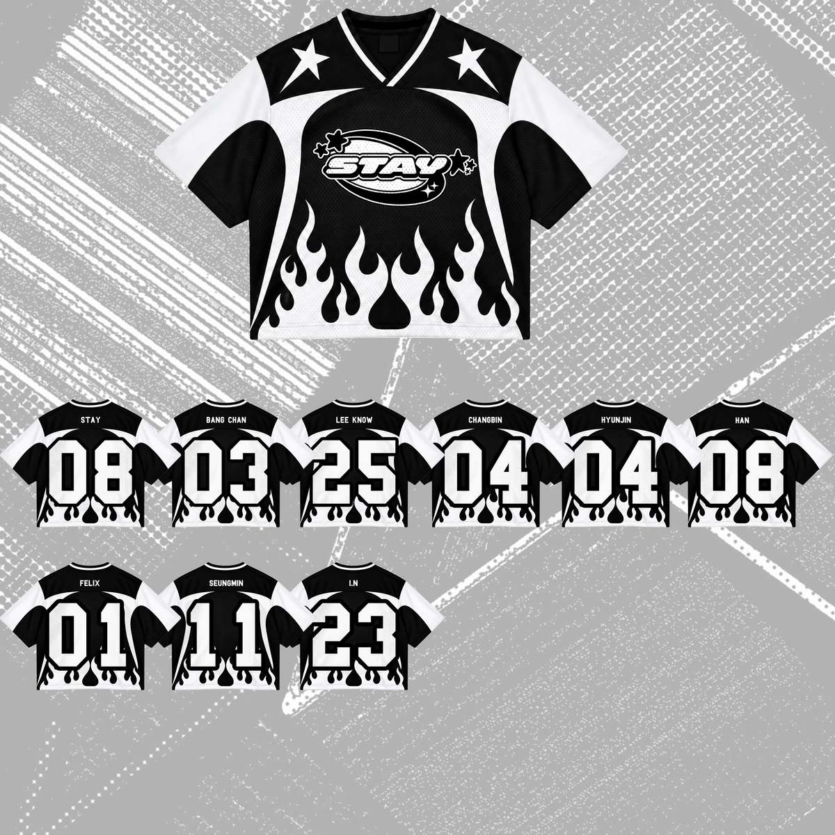 Epic This And That Stay Club All Members Heavy Metal Mixed Mesh Jersey For Stay