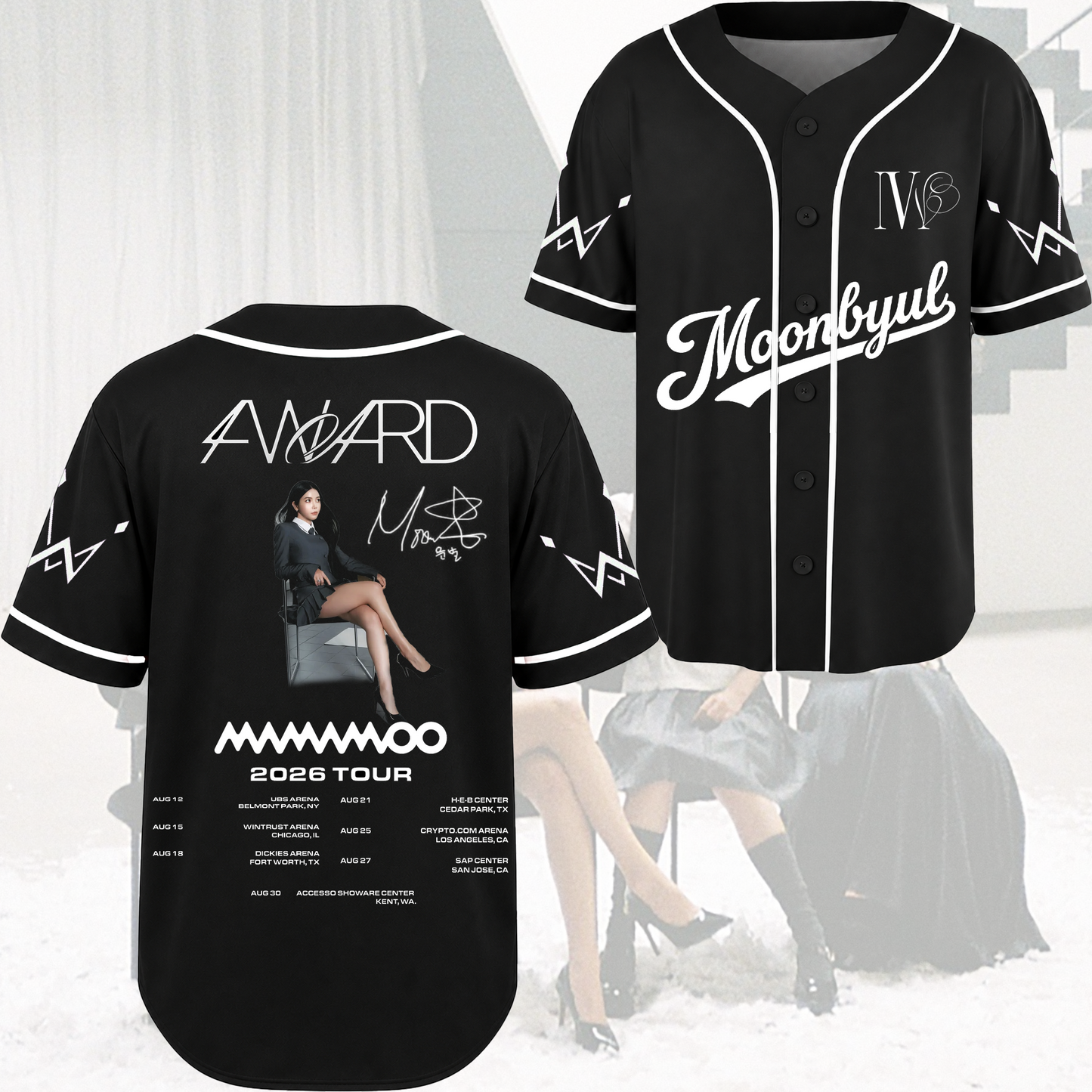 Elegance Mamamoo 4ward World Tour Baseball Jersey Gift For Fans