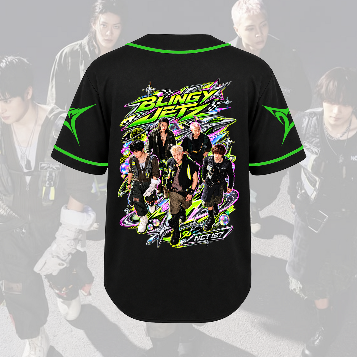 NCT 127 Blingy Jets Album Cyber Baseballtrikot Geschenk für Fans