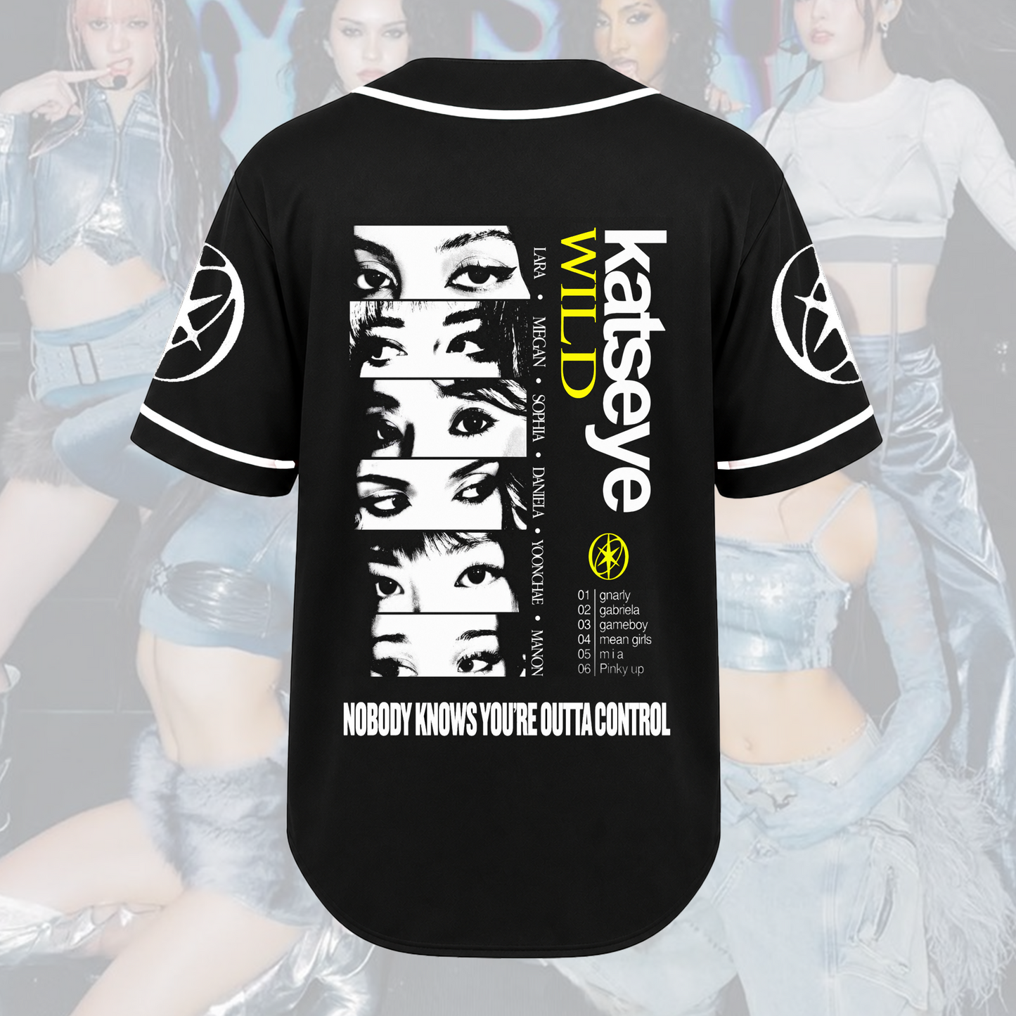 Outta Control KATSEYE Wild Album Baseball Jersey Gift For Fans