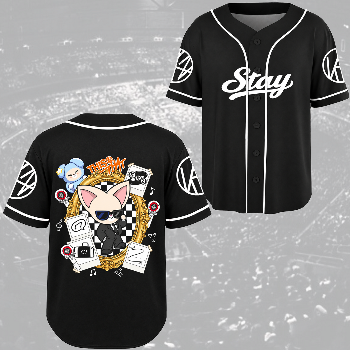 Adorable This & That Stray Kids Club Skzoo Streetwear Baseball Jersey For Stay
