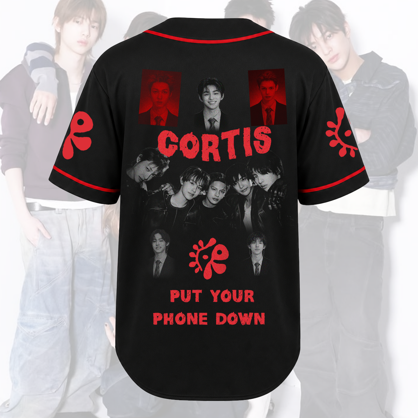 Spark Cortis Put Your Phone Down Tour Baseball Jersey