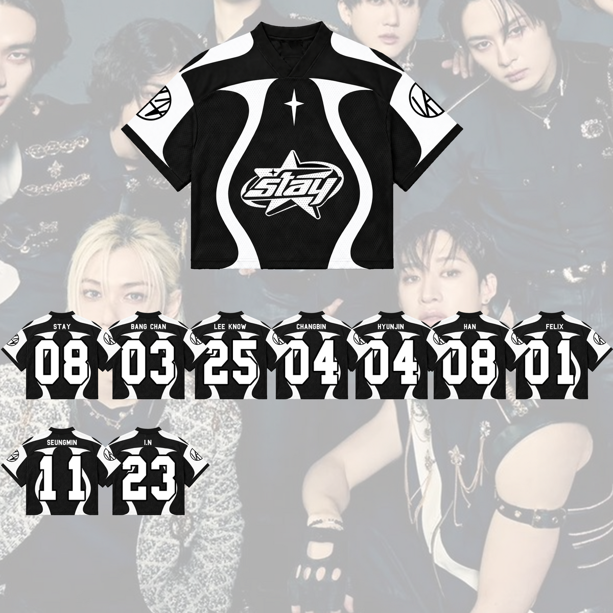 Fiery Stay This That Album Run It World Tour Mixed Mesh Jersey Gift for Fans