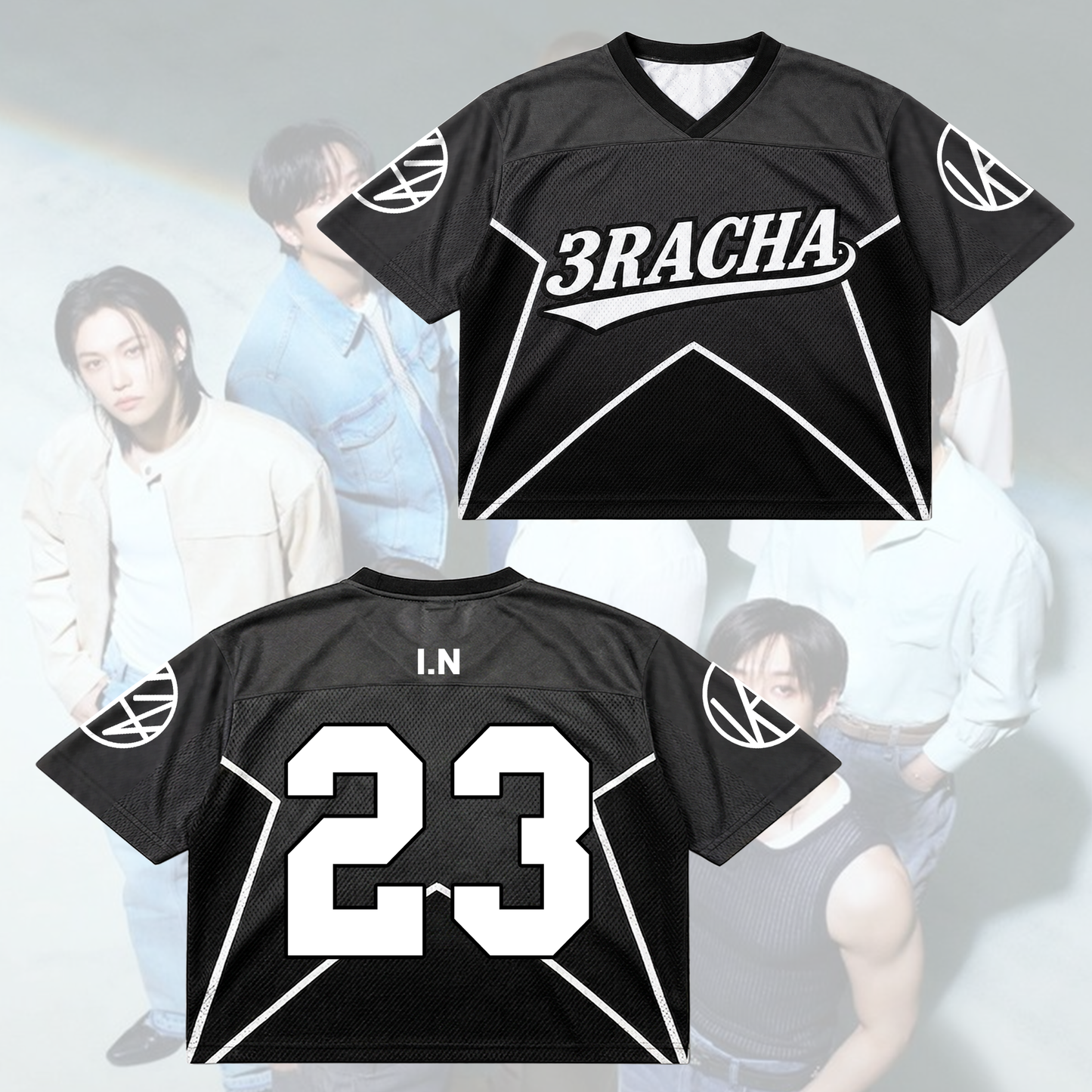 Stray Kids 3RACHA Football Jersey SKZ World Tour Concert Outfit Gift For Fans