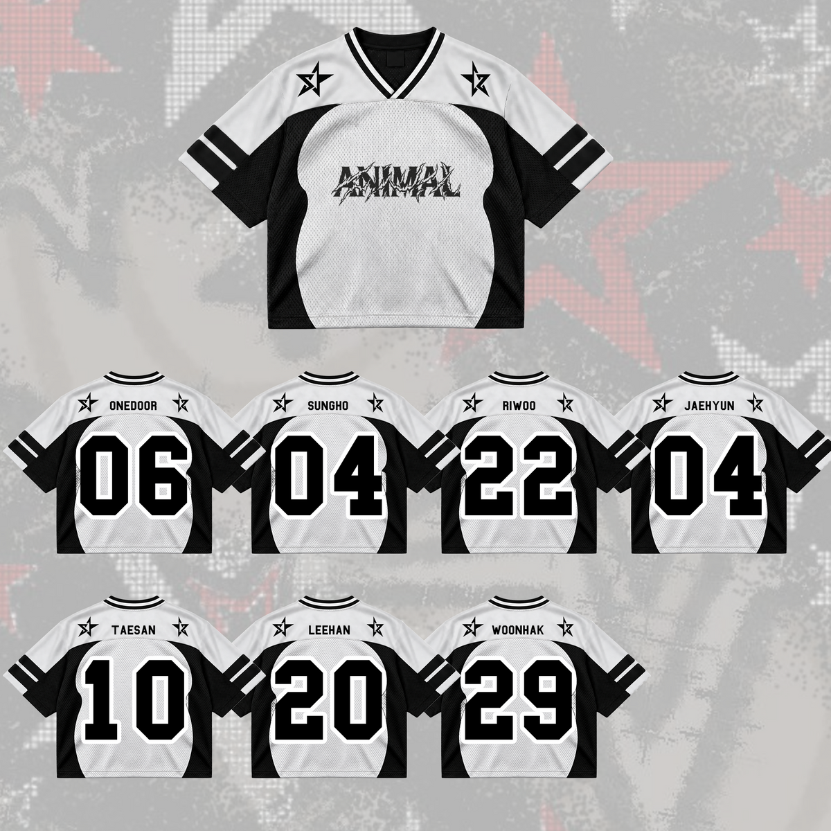 Sporty Chic Boynextdoor Knock On World Tour Album Mix Mesh Jersey Fan Edition