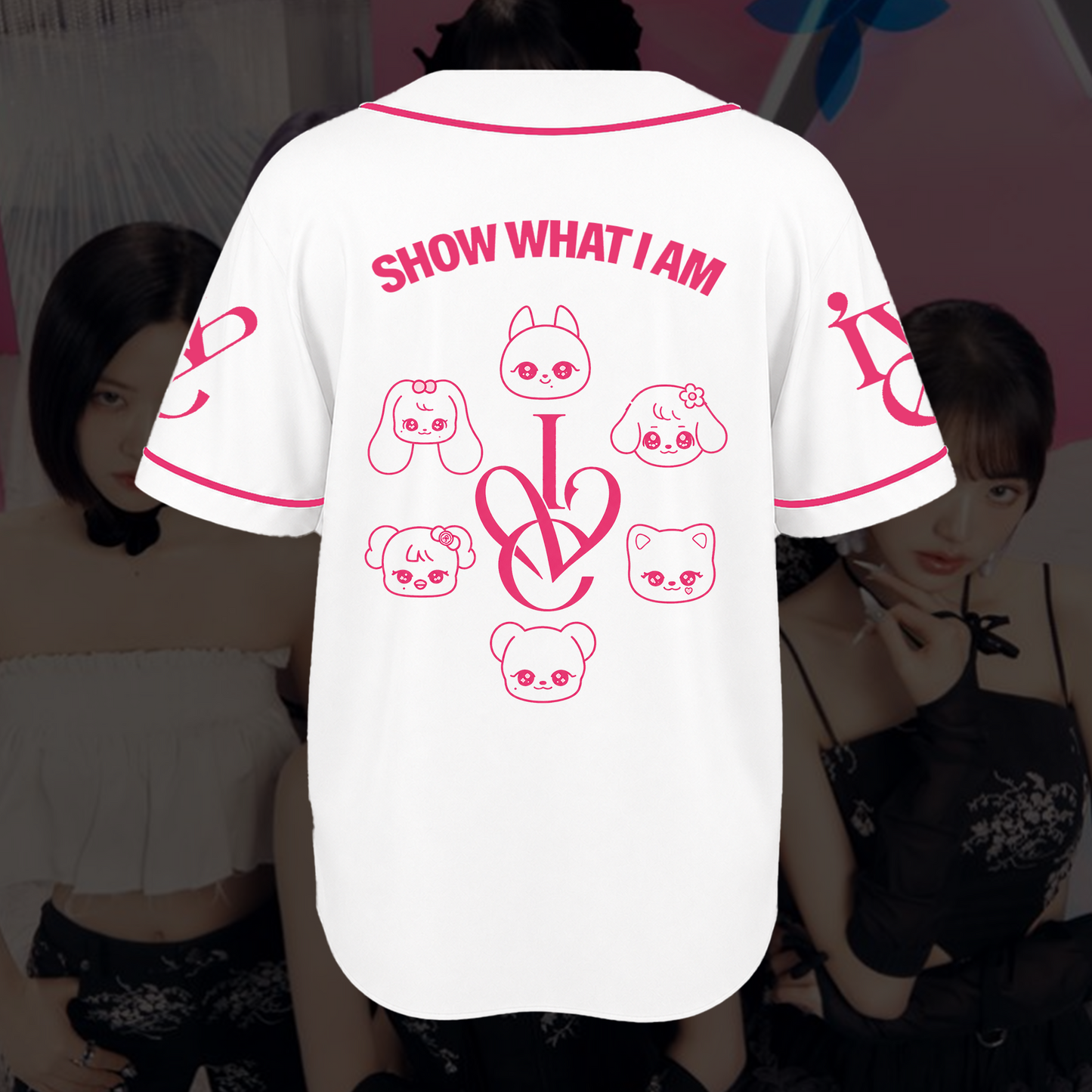 IVE Show What I Am BaseballJersey Vintage Kawaii Minive Fan Edition
