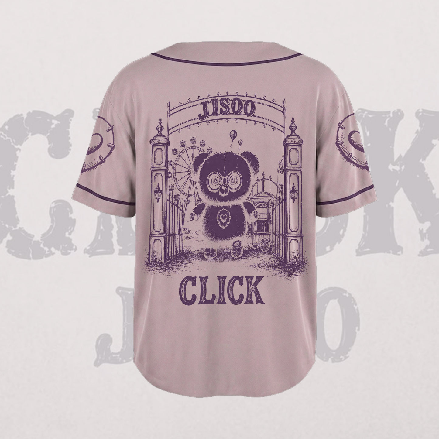 Jisoo Click Solo Purple Baseball Jersey BLACKPINK Concert Outfit