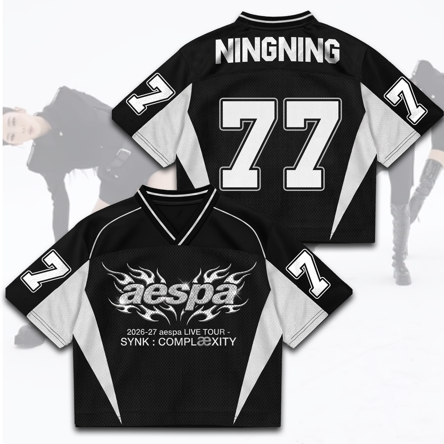 AESPA SYNK COMPLaeXITY Live Tour Mixed Mesh Jersey Fan Edition