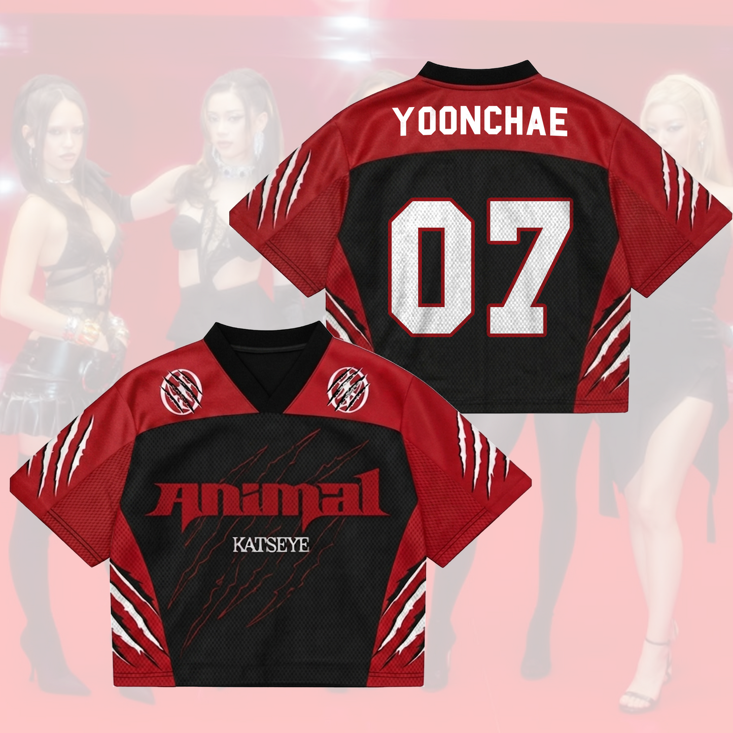 Animal Katseye Come Back To Tour Mixed Mesh Jersey Gift For Fans