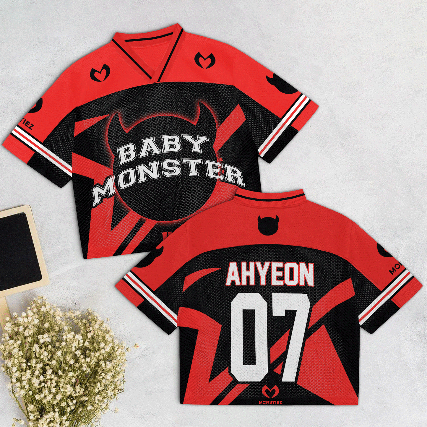 Babymonter Mesh Jersey Reb, Black