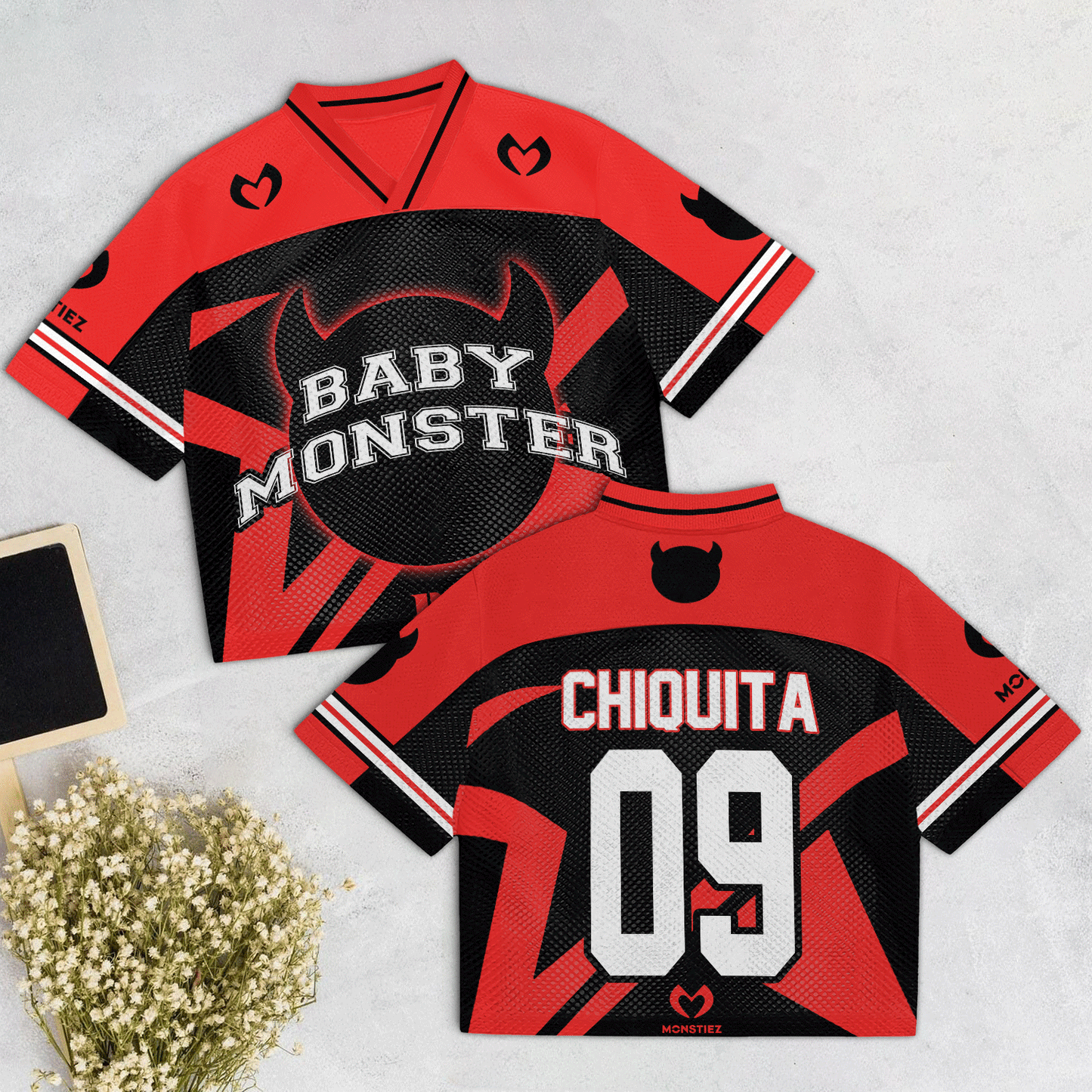 Babymonter Mesh Jersey Reb, Black