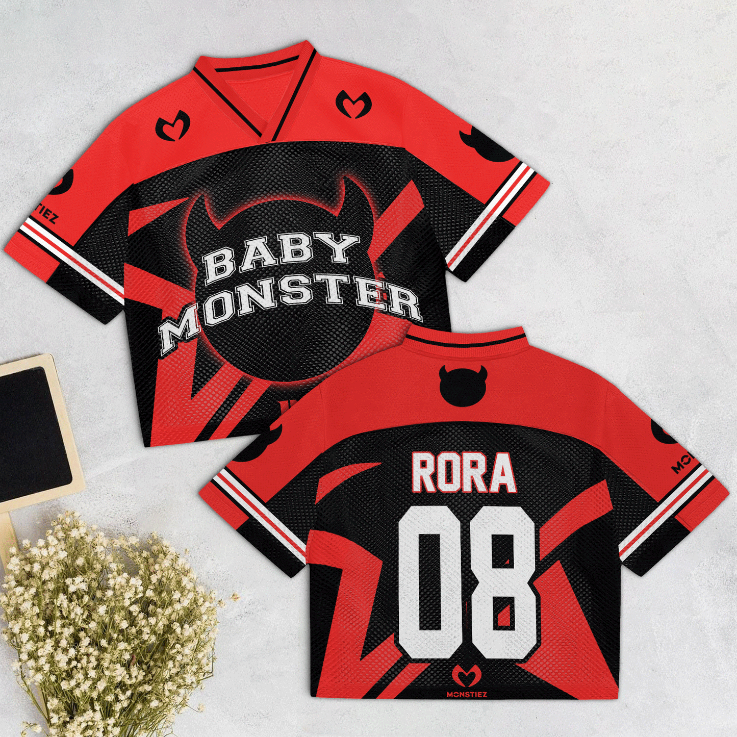 Babymonter Mesh Jersey Reb, Black
