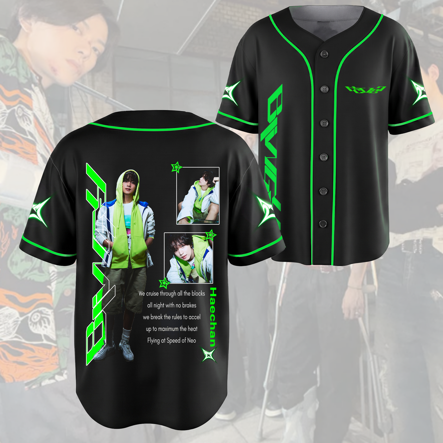 Stylish NCT 127 Blingy Album Baseball Jersey Fan Edition