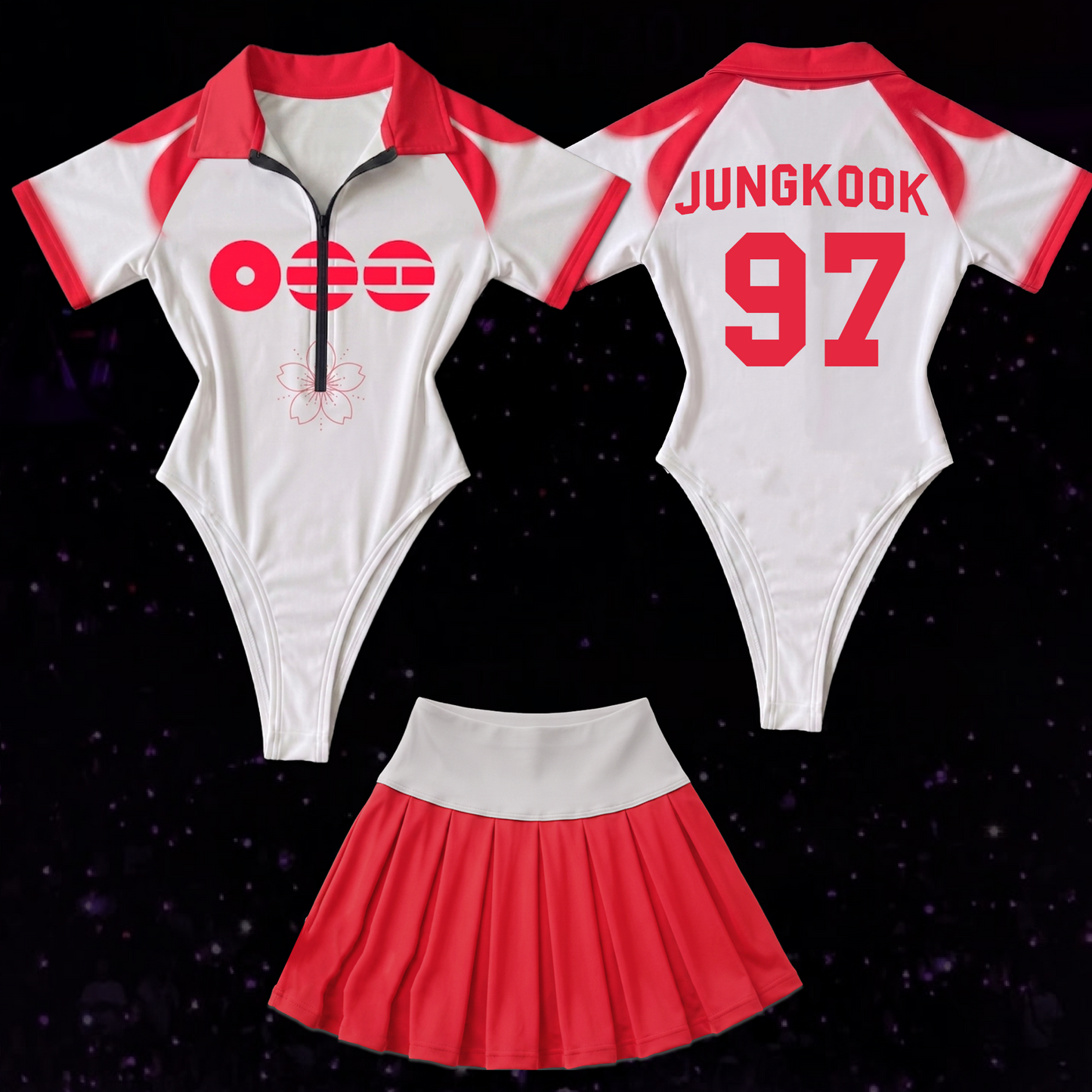 Liberta Petal BTS World Tour Arirang Full Jersey Bodysuit Set Army Edition