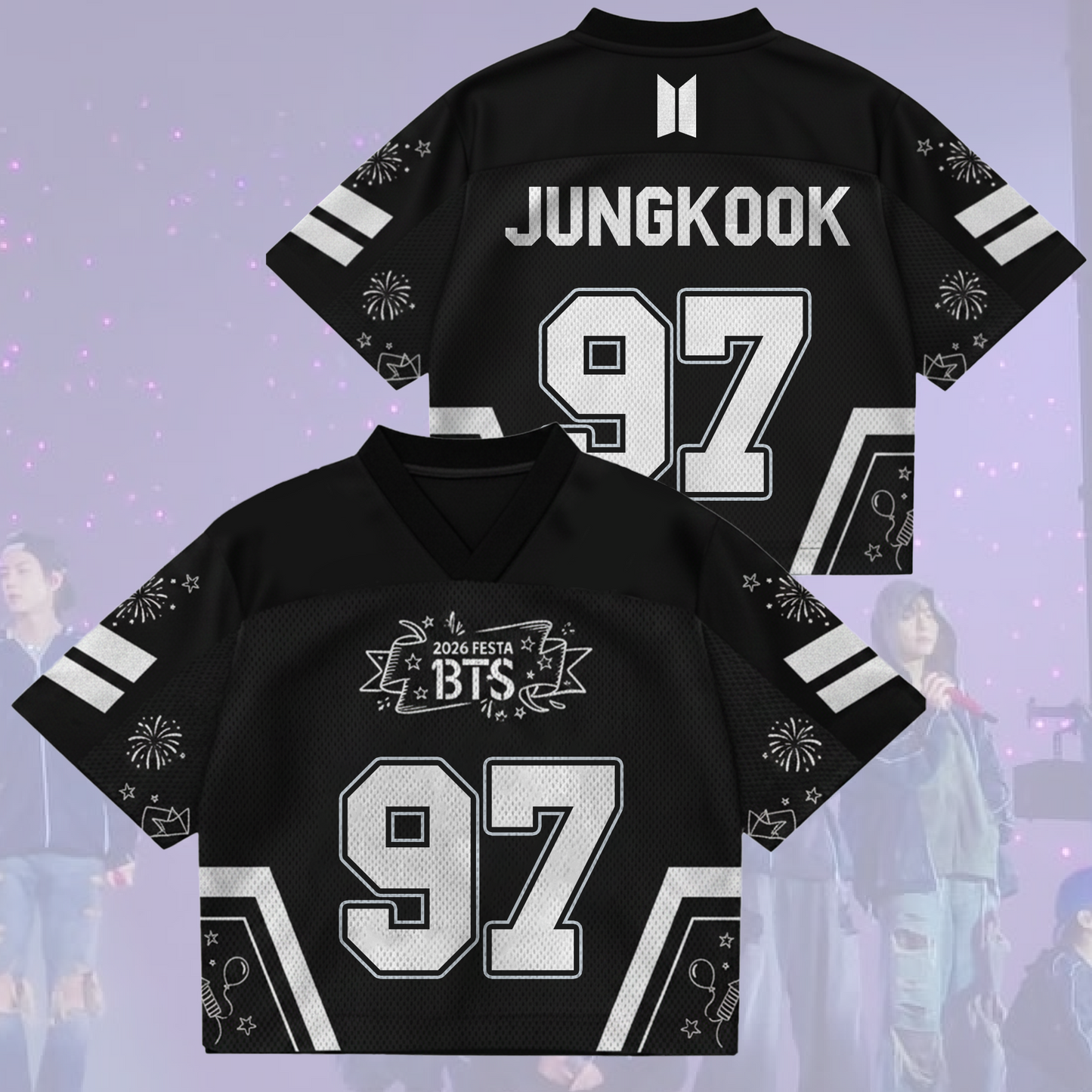 Ecstasy BTS Festa 13th Anniversary Happy Arirang Tour Mix Mesh Jersey