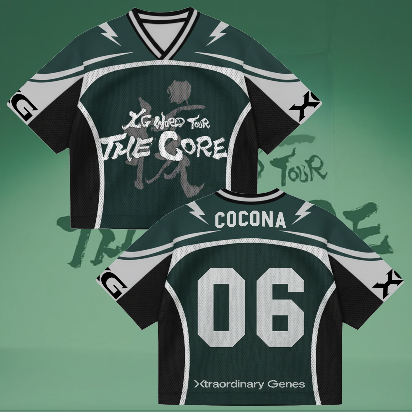 XG The Core World Tour Mixed Mesh Jersey Gift For Fans