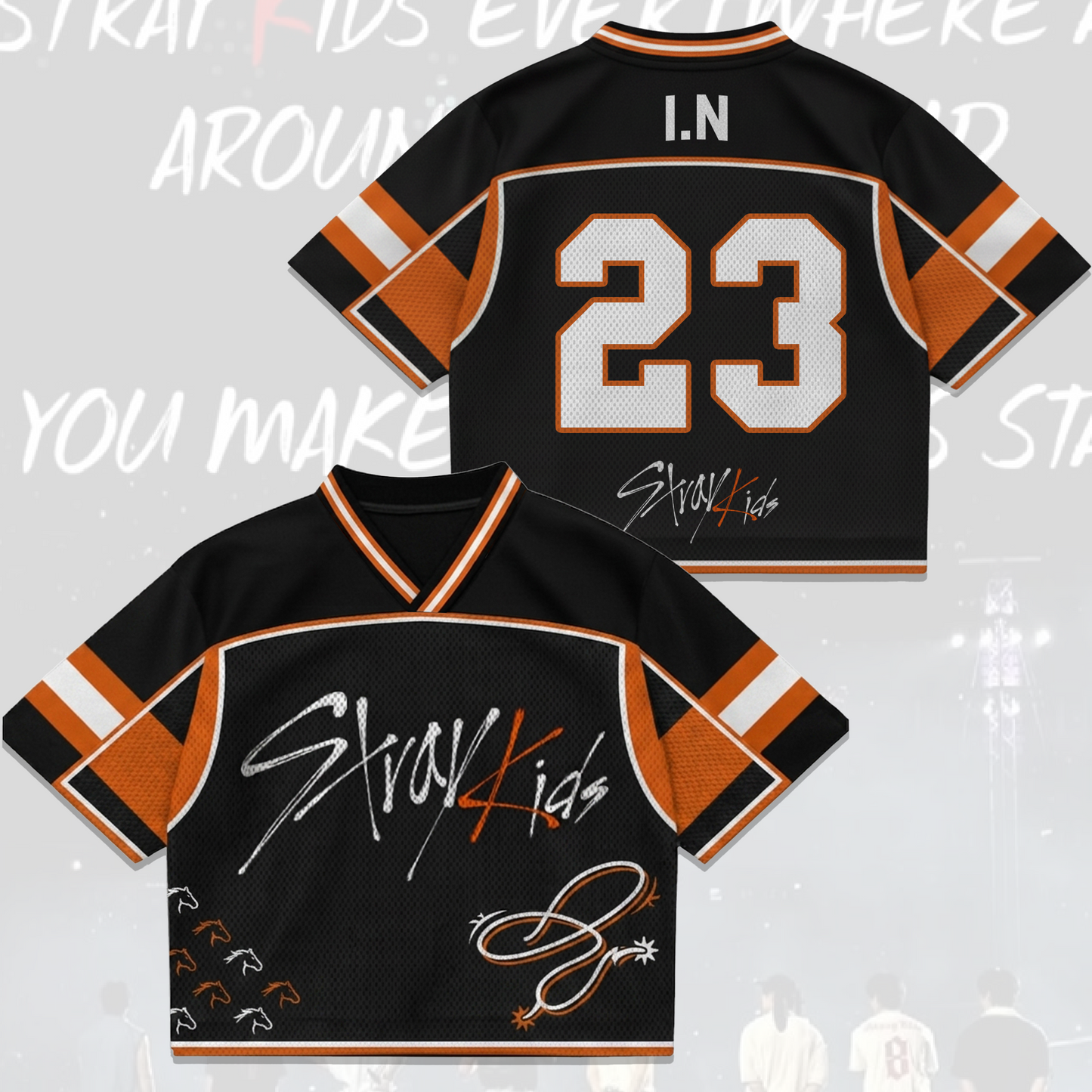 Wild West Horizon Stray Kids Concert Mixed Mesh Jersey Fan Editon