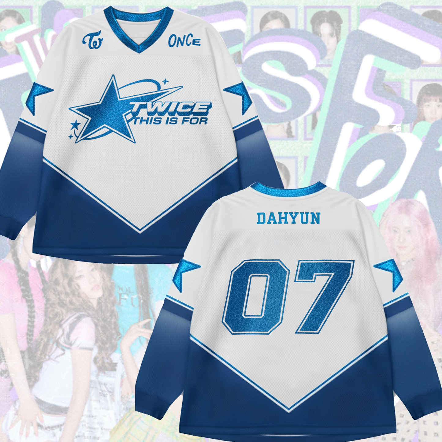 WAVESTEEᵀᴹ This Is For 2 Twice World Tour 2 Mesh Splicing Long Sleeved