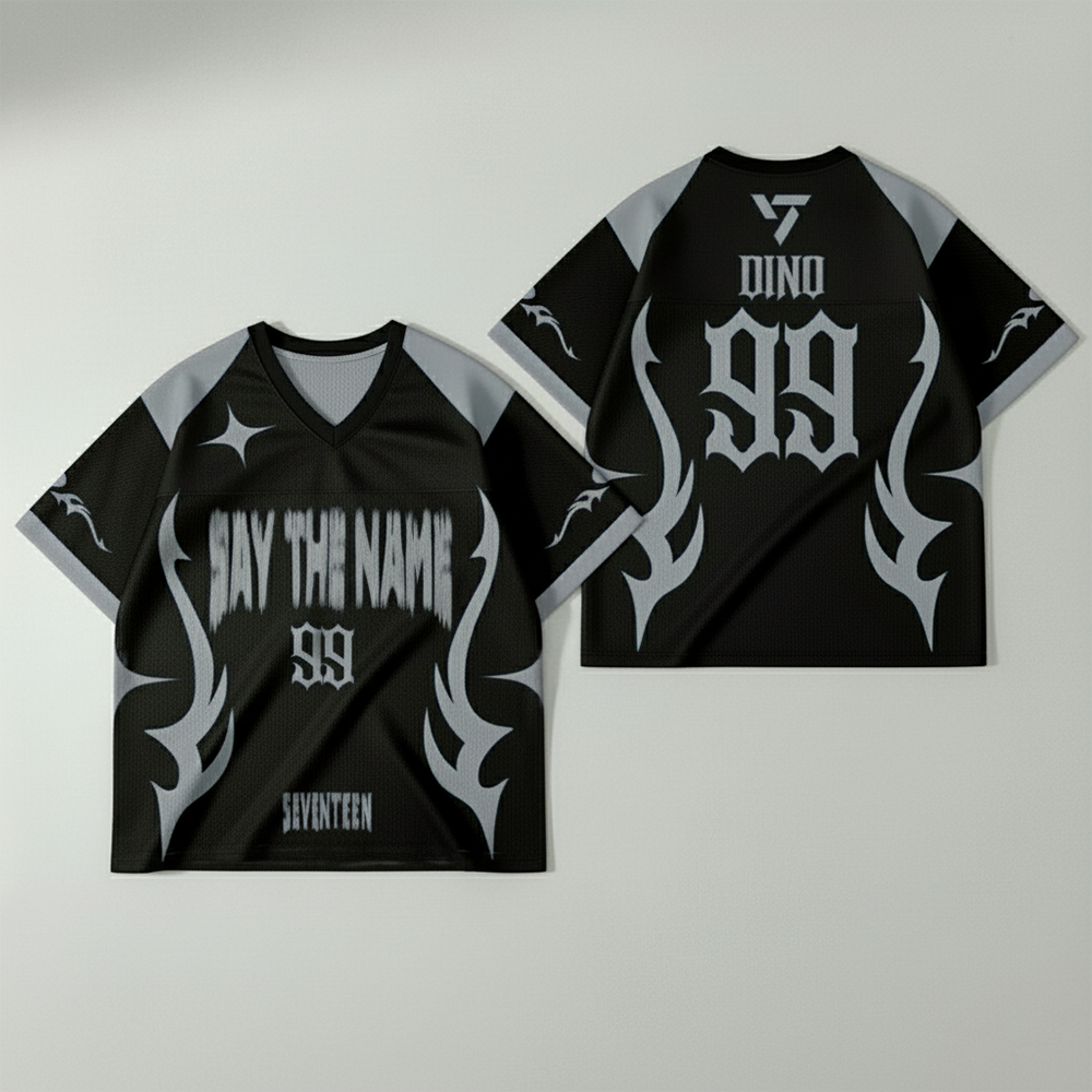 WAVESTEEᵀᴹ Say The Name Seventeen Mesh Football Jersey