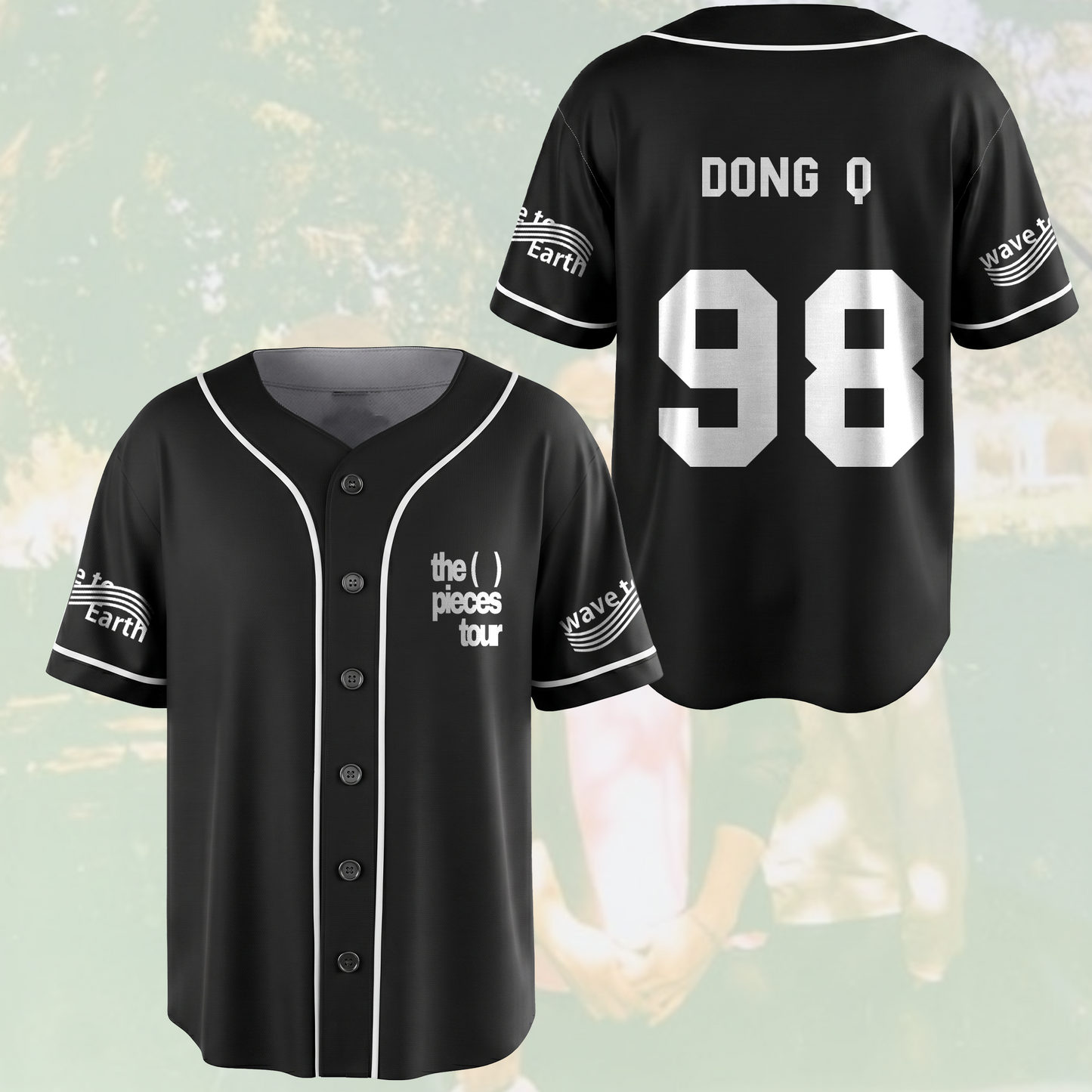 The Piece Tour Wave To Earth Black Baseball Jersey Gift For Fans