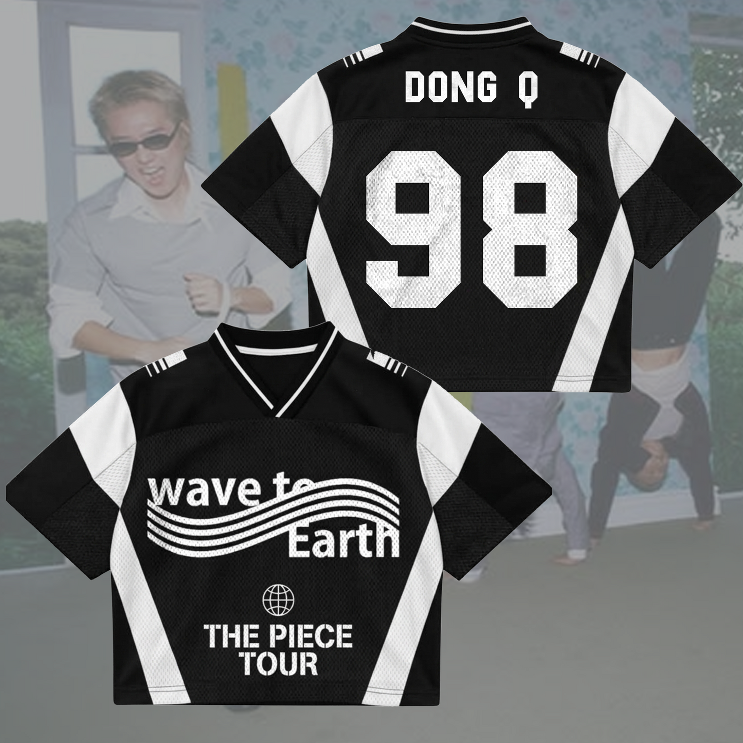 Sporty Wave To Earth The Piece Tour Mixed Mesh Jersey Fan Gifts