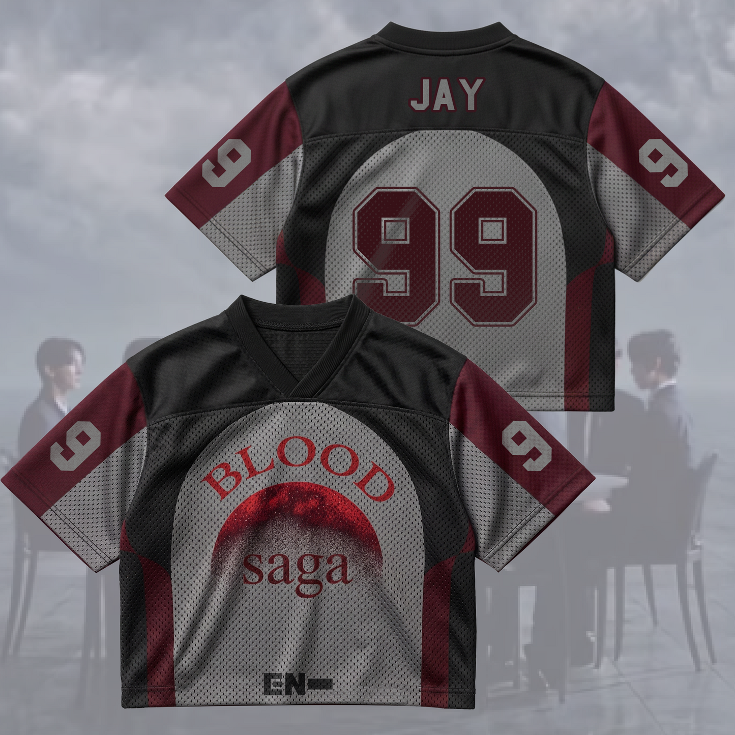 Gateway Blood Saga Enhypen World Tour Mix Mesh Jersey