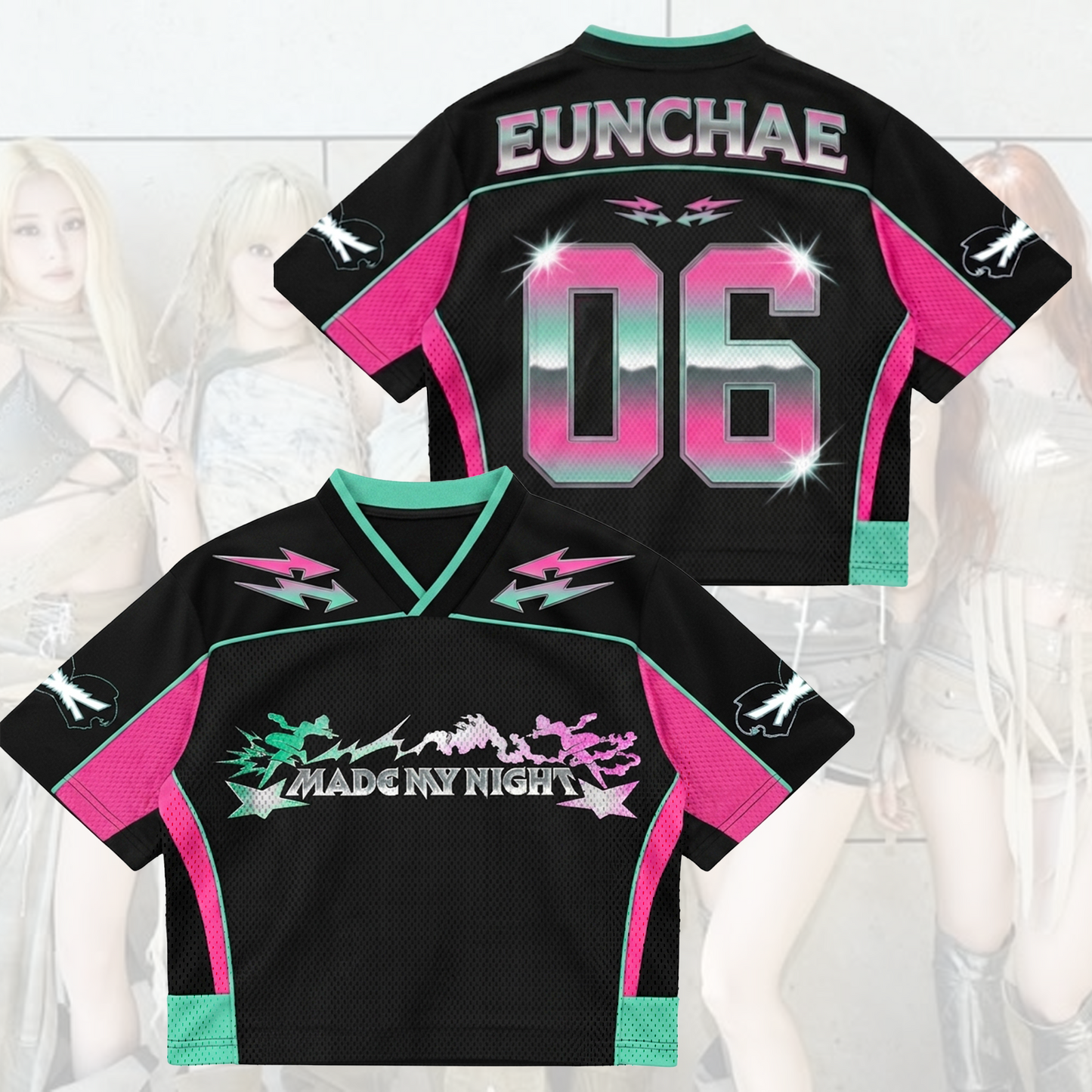 Astonishing FEARNOT Pureflow Mixed Mesh Jersey Made Night Album Gift for Fan