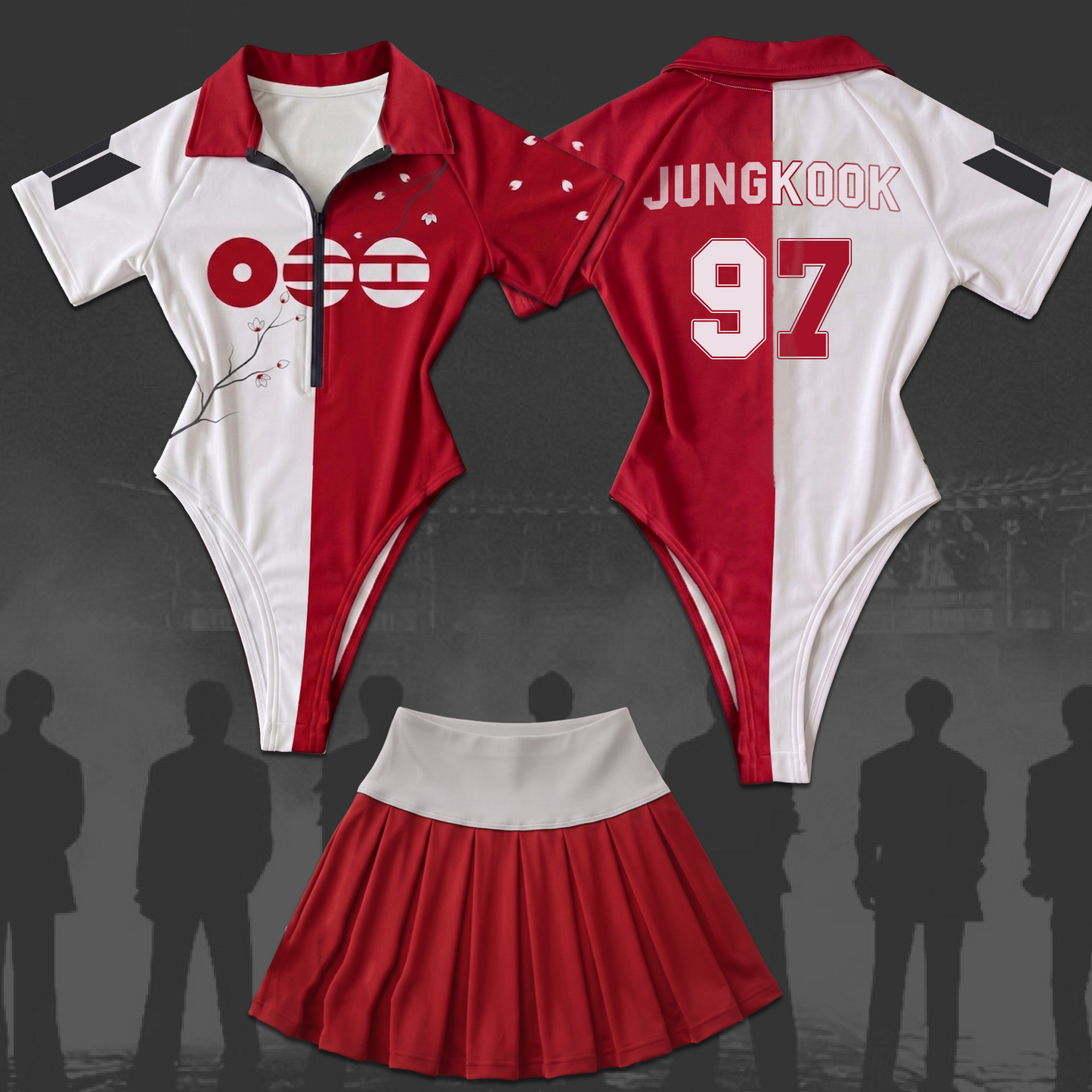 Dolce Bloom BTS World Tour Arirang Full Jersey Bodysuit Set Fan Edition
