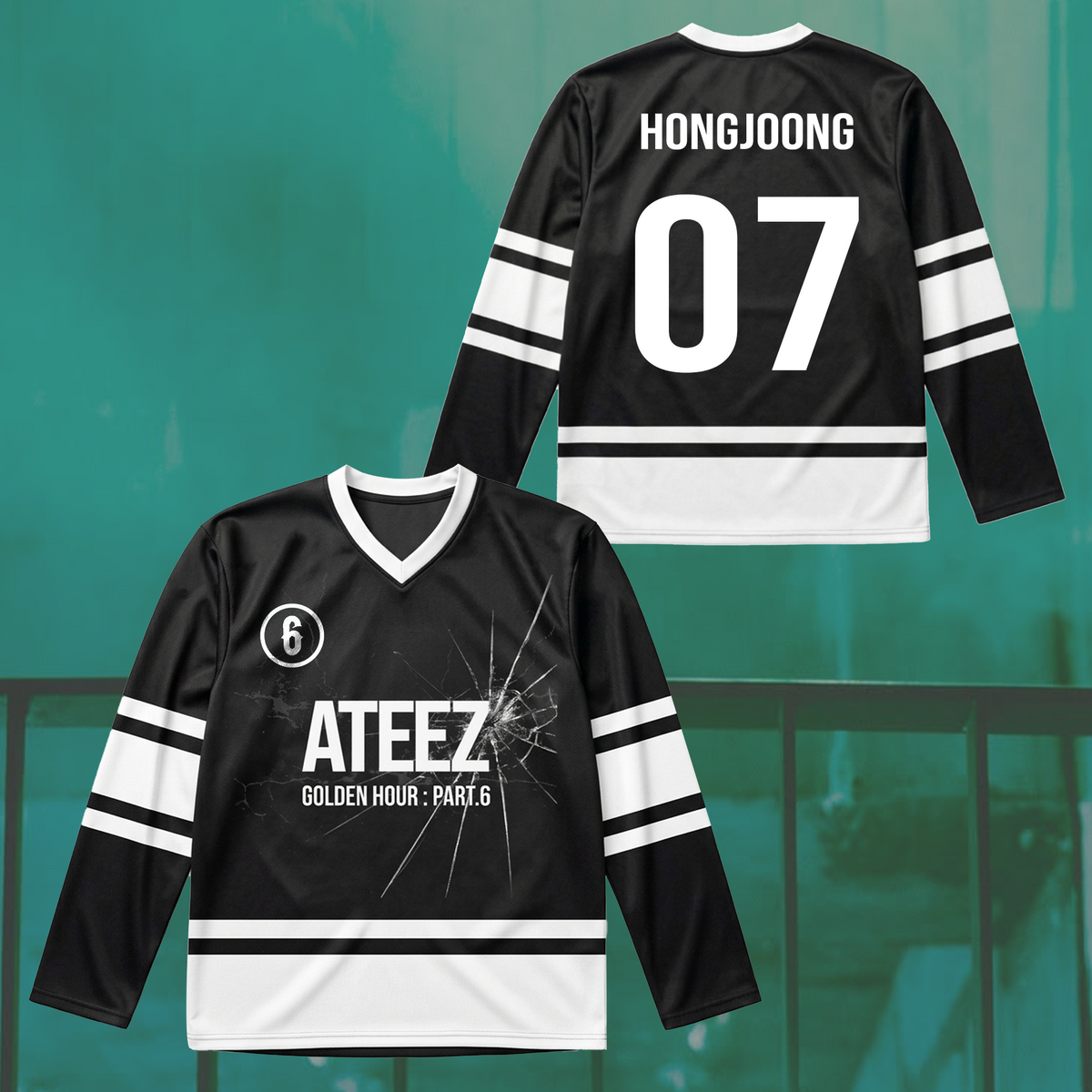 Ateez Golden Hour Part 6 Hockey Jersey Gift For Atiny