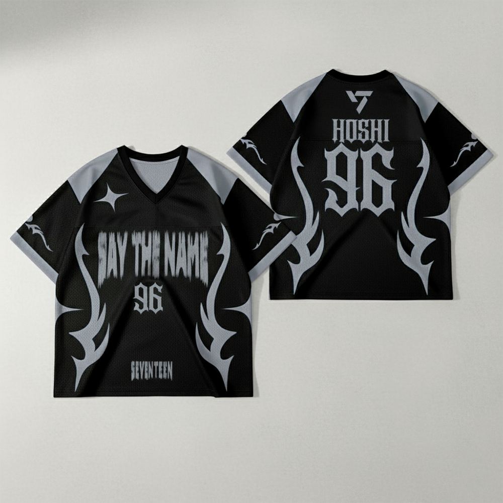 WAVESTEEᵀᴹ Say The Name Seventeen Mesh Football Jersey