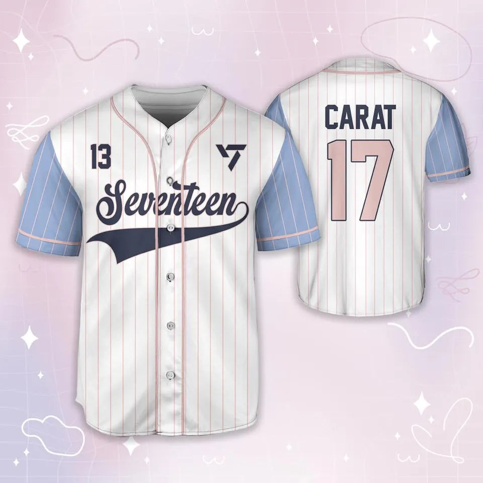 Seventeen Carat 17 Right Here Baseball Jersey