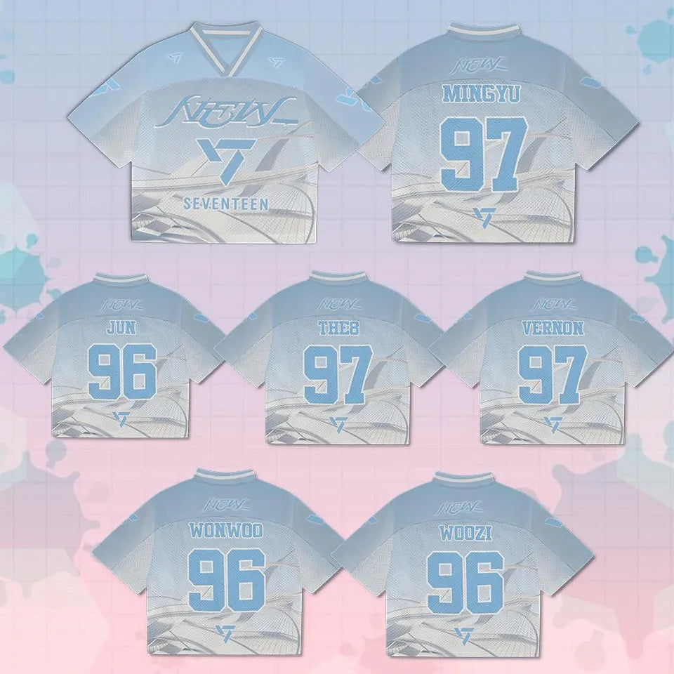 Seventeen World Tour New 2025 Mixed Mesh Jersey Football